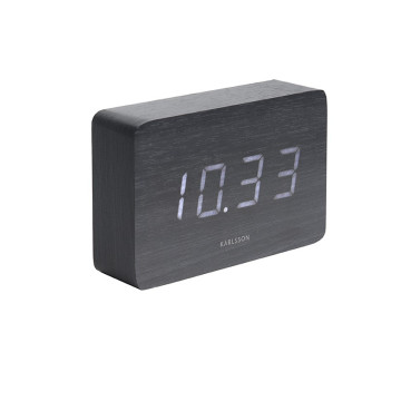Budík Square KA5653BK, 15cm